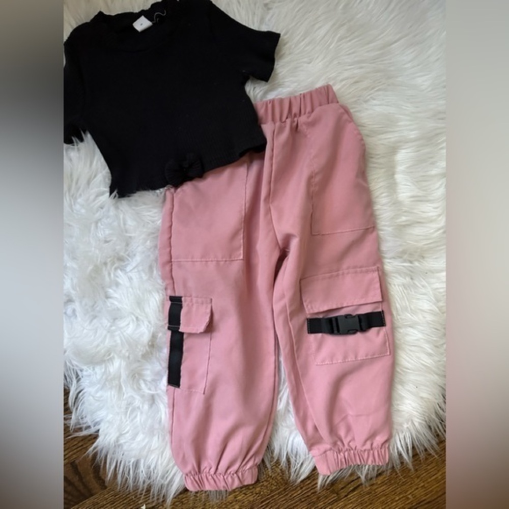 SHEIN cargo pants babygirl set